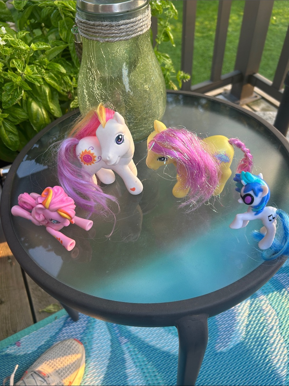 My Little Pony Colorful Pony Lot - White, Yellow, Pink & Blue